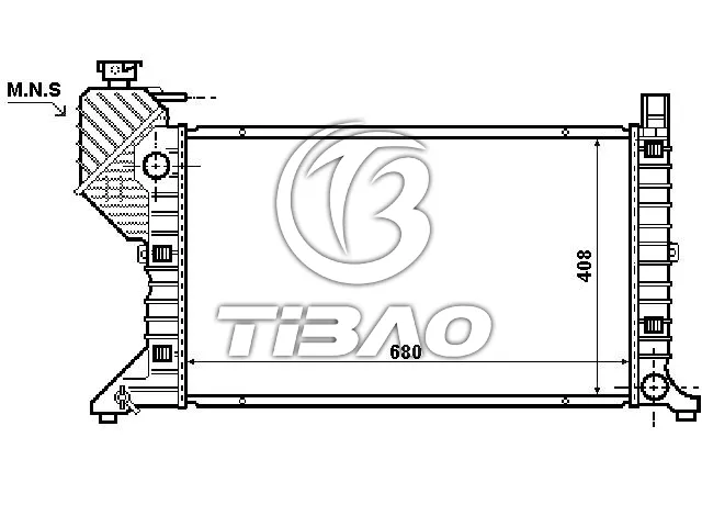 9015003100 Engine Parts Radiator for MERCEDES-BENZ SPRINTER 3-t Van (B903)