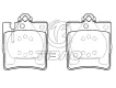 0034202820 Brake Pads for MERCEDES-BENZ CLC-CLASS (CL203), SLK (R171), CLK (C208), C-CLASS (W203), SL (R230), E-CLASS (W210)