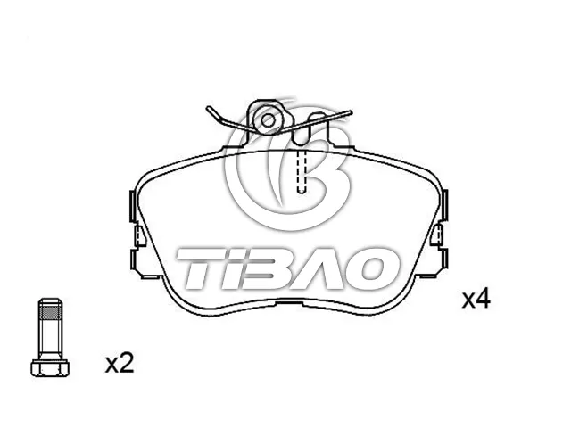 0024202220 Brake Pads for MERCEDES-BENZ C-CLASS (W202)