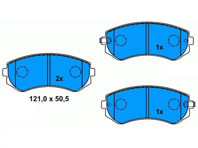 410602N290 Brake Pads for NISSAN PATROL GR Mk II Wagon (Y61), PATROL GR V Platform/Chassis (Y61), ALMERA I Hatchback (N15), ALMERA I (N15)