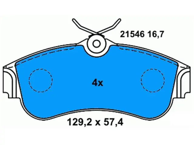 410602F025 Brake Pads for NISSAN ALMERA II Hatchback (N16), ALMERA Mk II (N16), PUL, OPEL ASTRA G Coupe (T98)