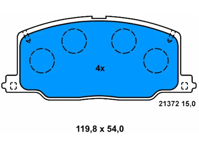 0449120391 Brake Pads for TOYOTA SPRINTER Saloon (_E1_), STARLET (_P9_), COROLLA (_E10_), COROLLA Liftback (_E10_), COROLLA Compact (_E10_), CELICA Convertible (_T18_), CYNOS Coupe (EL44_), STARLET (_P8_), CELICA Coupe (_T18_), CAMRY (_V2_), COROLLA 