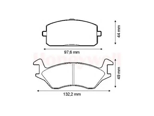 0446510170 Brake Pads for TOYOTA STARLET (_P7_), STARLET Estate (KP6_), STARLET (KP6_), TERCEL (_L1_, _L2_)