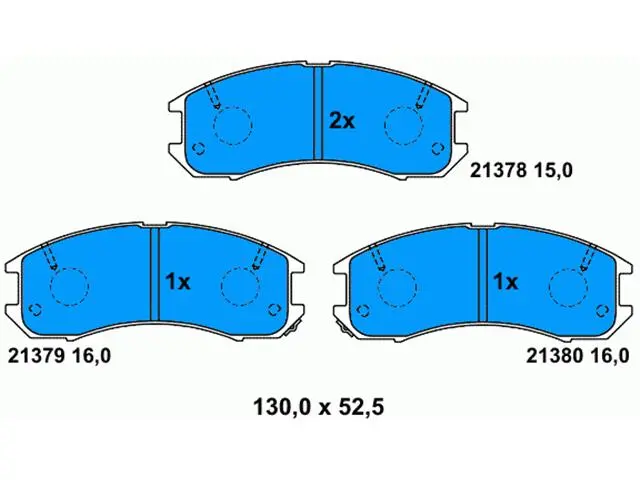 G2113328Z Brake Pads for FORD ASIA &amp;amp;amp;amp; OCEANIA , FORD USA PROBE II (ECP), PROBE Mk II (ECP), MAZDA MX-6 (GE), EUNOS