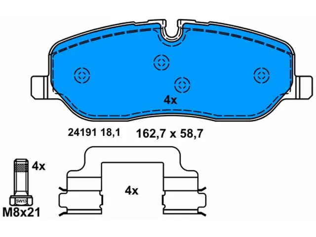 SFP500010 Brake Pads for LAND ROVER RANGE ROVER SPORT I (L320), DISCOVERY IV (L319), RANGE ROVER III (L322), DISCOVERY III VAN (L319), DISCOVERY III (L319)