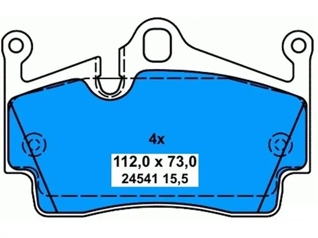 98735293901 Brake Pads for PORSCHE BOXSTER (987), CAYMAN (987)