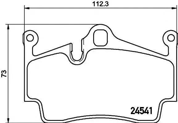 98735293901 Brake Pads for PORSCHE BOXSTER (987), CAYMAN (987)