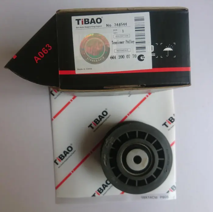 6012000770 Engine Parts Tensioner Pulley for MERCEDES-BENZ VITO Bus (W638), SPRINTER 2-t Platform/Chassis (B901, B902), V-CLASS (638/2), VARIO Platform/Chassis (B670, B668, B667), UNIMOG, E-CLASS (W124), CL-CLASS Coupe (C140), S-CLASS (W140), 124 Sal