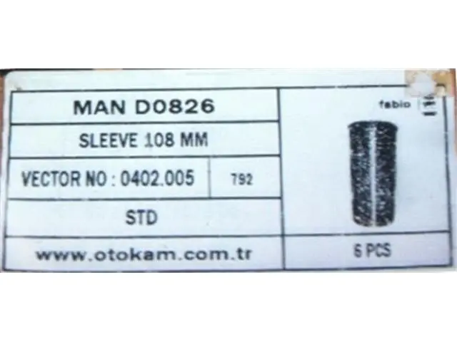 D0826 Cylinder Liners for 