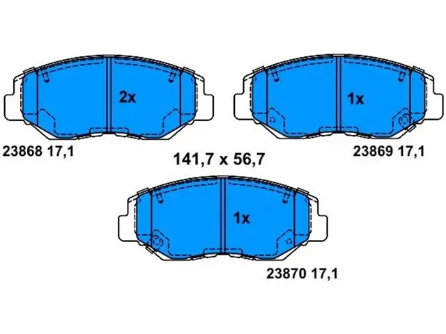 13046058602 Brake Pads for HONDA CR-V III (RE_), PILOT, CR-V II (RD_), ACCORD EURO VII (CL, CN), ACCORD VII Tourer (CM, CN), ACCORD VII (CM), CR-V I (RD)