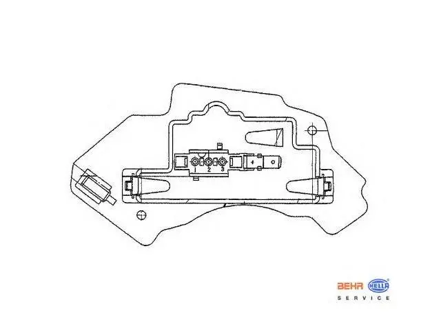 5HL351321131 Blower Motor Resistor for MERCEDES-BENZ E-CLASS (W210)