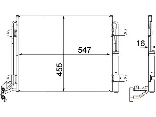 5N0820411D Air Conditioning Condenser for VW TIGUAN (5N_)