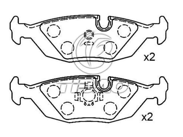 34211156746 BMW Brake Pad for BMW 3 (E30), 6 (E24), 5 (E28), 7 (E23)