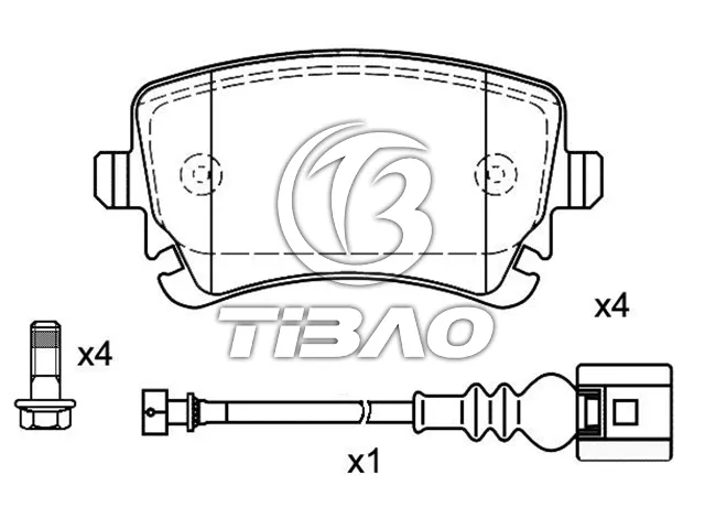 7H0698451 Brake Pads for VW CALIFORNIA T5 Camper (7EC, 7EF, 7EG, 7HF), CARAVELLE T5 Bus (7HB, 7HJ, 7EB, 7EJ), EUROVAN T5 Van (7HA, 7HH, 7EA, 7EH), MULTIVAN Mk V (7HM, 7HN, 7HF, 7EF, 7EM, 7EN)