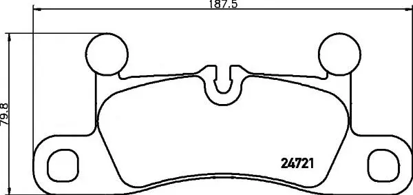 7P0698451 Brake Pads for PORSCHE Cayenne, VW TOUAREG