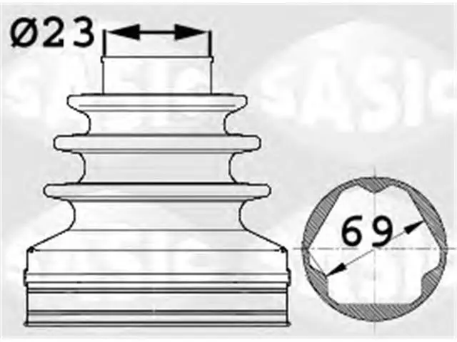 1K0407285 Transmission Parts CV Boot for 