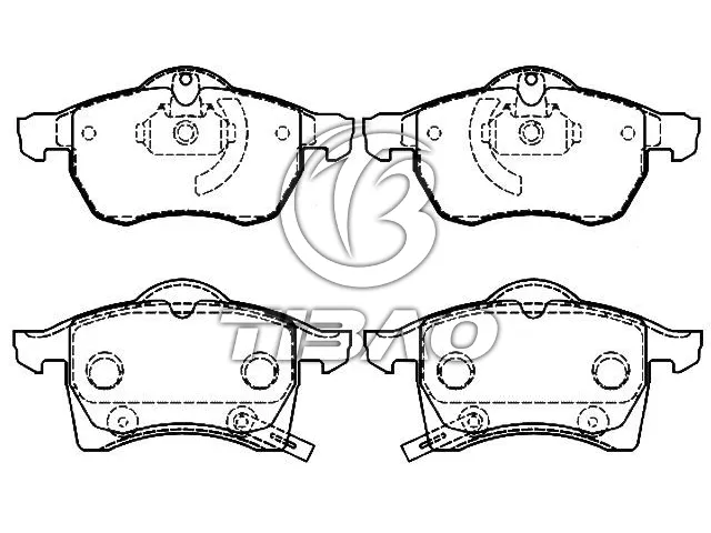 0986424457 Brake Pads for VW CARAVELLE T5 Bus (7HB, 7HJ, 7EB, 7EJ), TRANSPORTER Mk IV Platform/Chassis (70E, EUROVAN T5 Van (7HA, 7HH, 7EA, 7EH), MULTIVAN Mk V (7HM, 7HN, 7HF, 7EF, 7EM, 7EN)