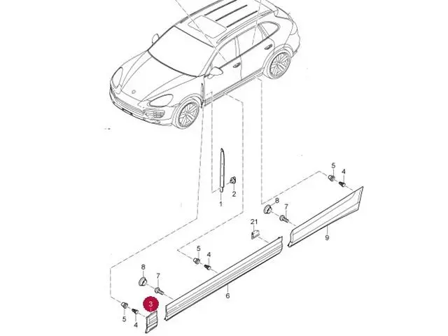 95855995900 Body Crom Door for 