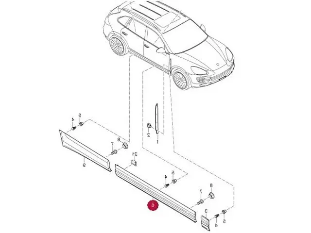 95855978801 Body Crom Door for 