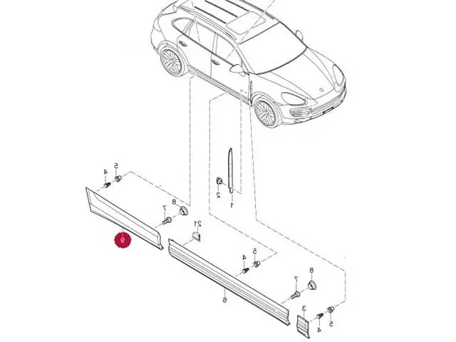 95855979000 Body Crom Door for 