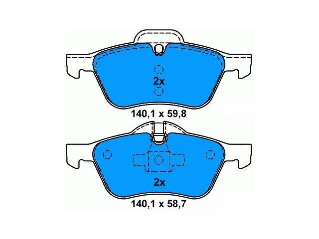 34111503076 Brake Pads for MINI MINI (R50, R53), MINI Convertible (R52)