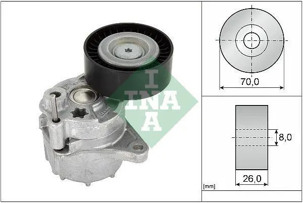 6112000571 Engine Parts Tensioner Pulley for 