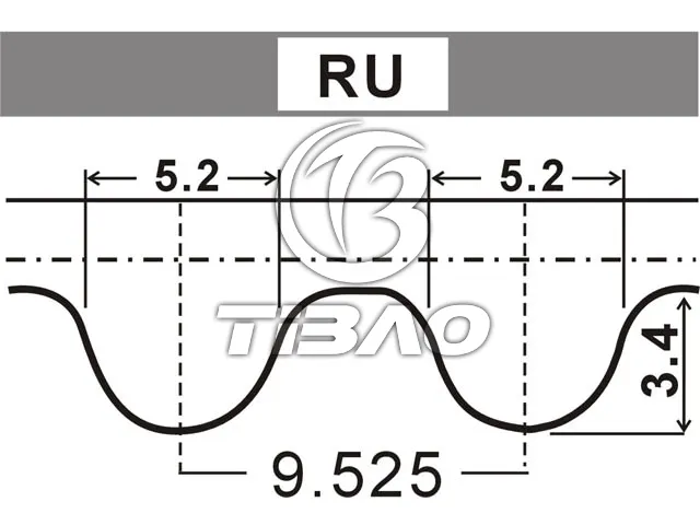 038109119P Engine Parts Timing Belt for AUDI A3, VW CADDY, FORD GALAXY I (WGR), SEAT ALTEA (5P1), SKODA SUPERB II Estate (3T5)