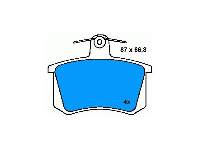 4A0698451 Brake Pad Set for AUDI TT, BMW 7 Series, MERCEDES-BENZ SLS AMG, PORSCHE 928, VW UP