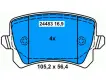 5N0698451 Brake Pads for AUDI Q3, VW PASSAT, SEAT ALHAMBRA (710, 711)