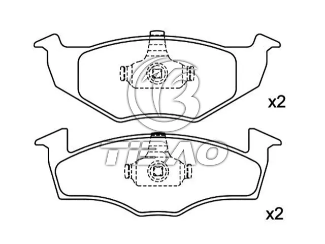 6N0698151C Brake Pad Set for VW POLO, MAZDA 323 IV (BG), 323 IV Saloon (BG), 323 S IV (BG), 32, SEAT AROSA (6H1), SKODA FABIA II Combi (545), FABIA II Combi (5J, 545)