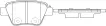 5K0698451A Brake Pads for VW BEETLE, SEAT LEON (1P1), SKODA YETI (5L)