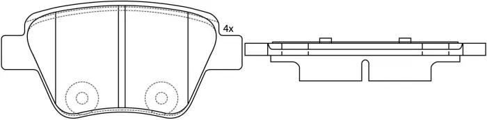 5K0698451A Brake Pads for VW BEETLE, SEAT LEON (1P1), SKODA YETI (5L)