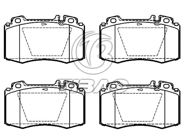 0044209020 Brake Pads for MERCEDES-BENZ SLK (R171), CLS (C219), SL (R230), E-CLASS (W211), CLK Convertible (A209), C-CLASS (W203), S-CLASS (W220), CL-CLASS Coupe (C215)