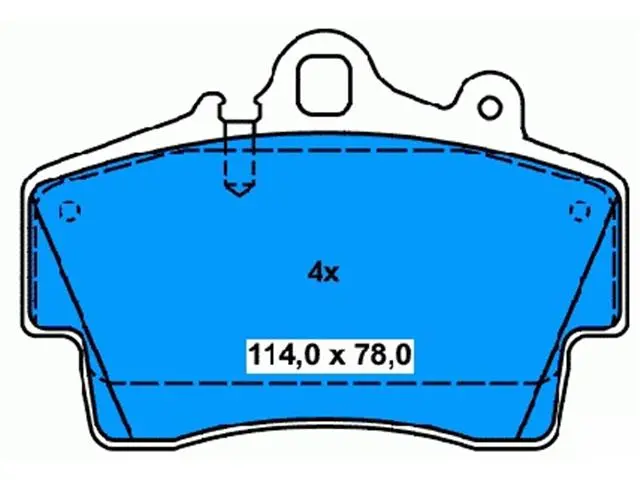 98735193903 Brake Pads for PORSCHE BOXSTER (986), CAYMAN (987)