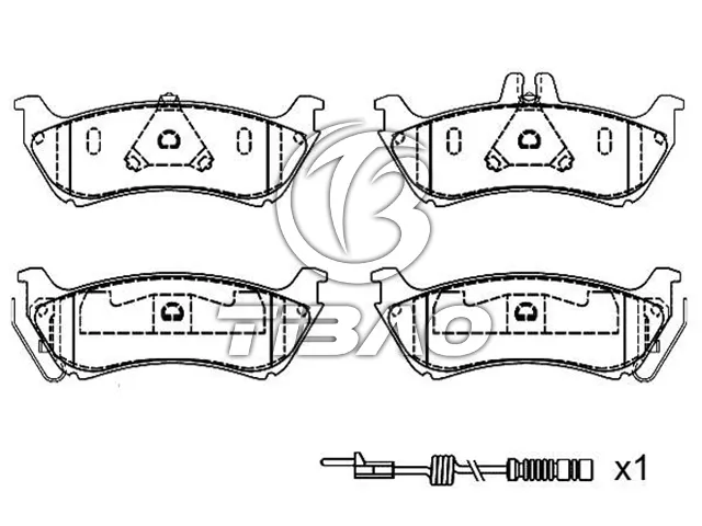 1634200520 Brake Pads for MERCEDES-BENZ M-CLASS (W163)