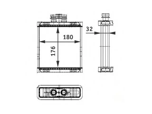 6R0819031 Heat Exchanger for AUDI A1, VW FOX, SEAT TOLEDO IV (KG3), SKODA RAPID Spaceback (NH1)