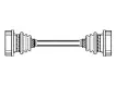 251501204A Transmission Parts Driveshaft for VW TRANSPORTER T3 Platform/Chassis (24_), CARAVELLE T3 Bus (25_)