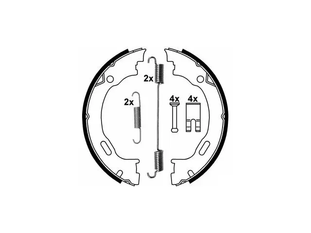 1634200220 Brake Shoe Set for MERCEDES-BENZ M-CLASS (W163)