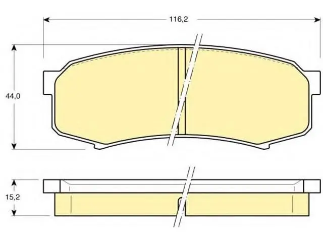 0446660060 Brake Pads for LEXUS GX (_J12_), TOYOTA FJ CRUISER (GSJ1_), TOYOTA (FAW) PRADO (_J12_)