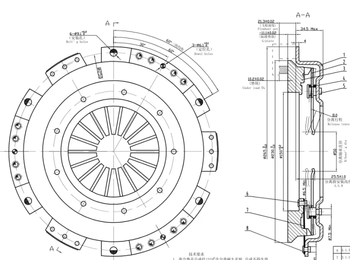 076141025B Transmission Parts Clutch Pressure Plate for VW LT 40-55 I Van (291-512)