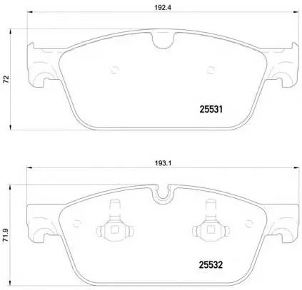 0064203720 Brake Pads for MERCEDES-BENZ GLE Coupe (C292), GLS (X166), GL-CLASS (X166), M-CLASS (W166)