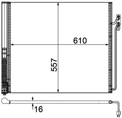 LR011406 Air Conditioning Condenser for LAND ROVER RANGE ROVER IV (L405), RANGE ROVER III (L322)