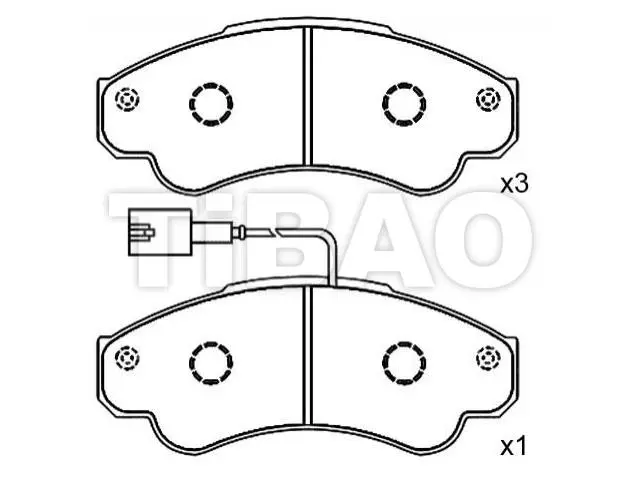 425459 Brake Pads for CITROËN JUMPER Platform/Chassis (244), RELAY Platform/Chas, FIAT DUCATO Bus (244_), PEUGEOT BOXER Bus (244, Z_)