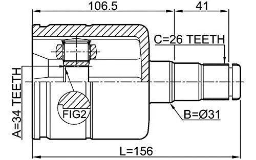 3C0498103A Transmission Parts CV Joint for