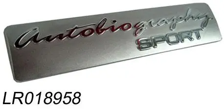 LR018958 Name Plate for 