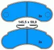 6314200120 BMW Brake Pad for AUDI TT, BMW 5 Series, MERCEDES-BENZ G-CLASS, VW BORA