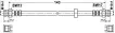 1J0611775 Brake Hose for AUDI A1, VW AMAROK, SEAT IBIZA IV (6J5, 6P1), IBIZA Mk IV (6J5, 6P1), SKODA FABIA III Estate (NJ5)