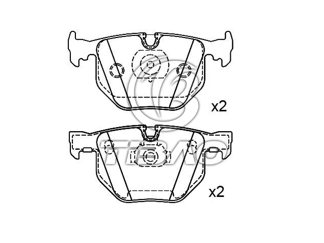 34216753850 BMW Brake Pad for BMW 7 (E65, E66, E67)