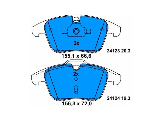 LR004936 Brake Pads for FORD MONDEO IV Turnier (BA7), FORD AUSTRALIA MONDEO Estate (MB, MC), LAND ROVER RANGE ROVER EVOQUE (L538), VOLVO V70 III (135)