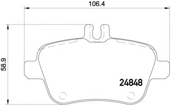 0064202320 Brake Pads for MERCEDES-BENZ B-CLASS, INFINITI Q30